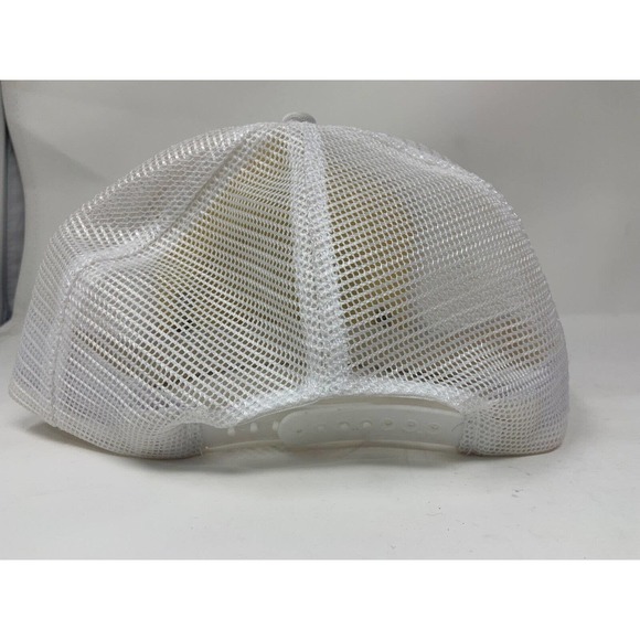 Vintage 327 Chevy Camaro V-Flags Logo Cap Adjustable White Trucker Hat with Pins - Picture 5 of 7